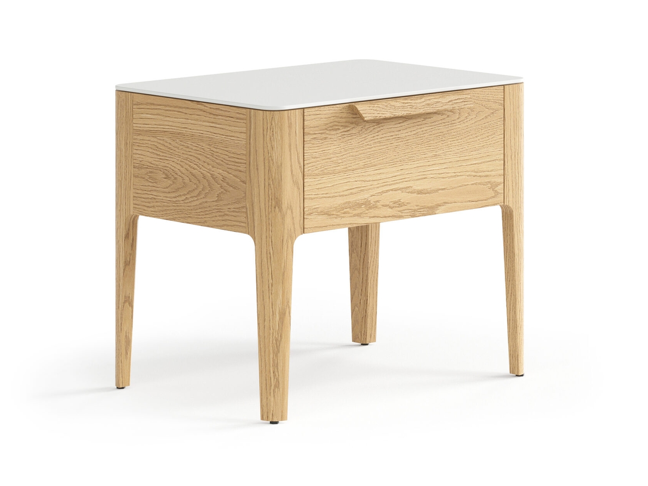 Тумба прикроватная Piega 1 ящик дуб соломенный матовый