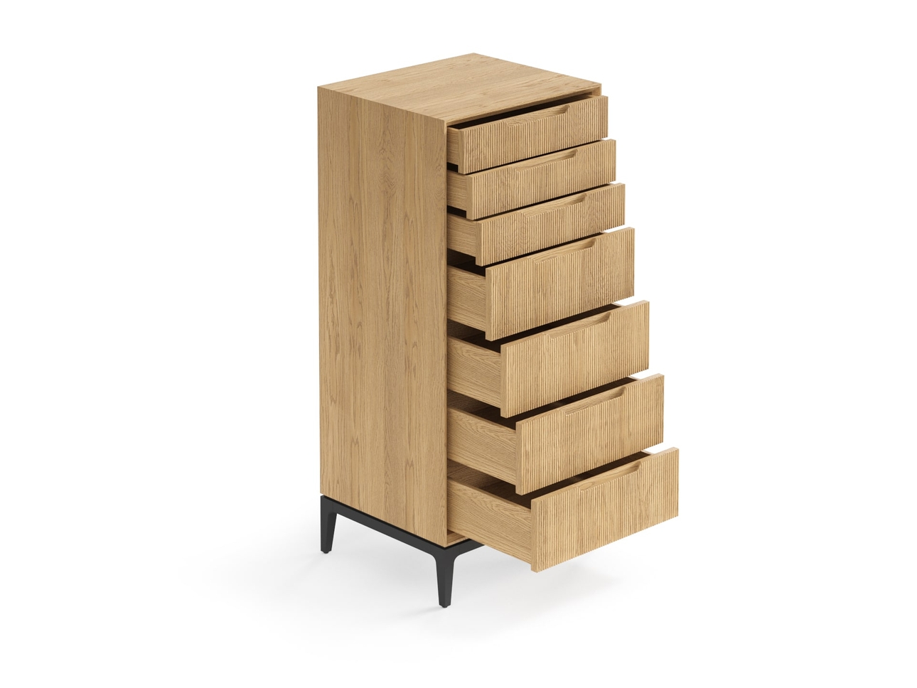 Комод Velvet 7 ящиков дуб соломенный матовый