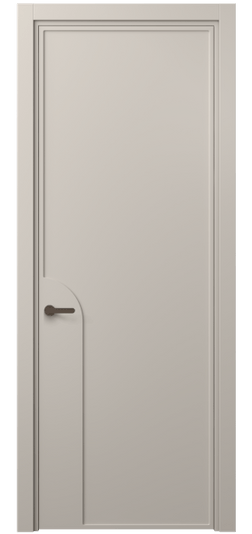 Дверь межкомнатная 8605 МСБЖ . Цвет Матовый светло-бежевый. Материал Гладкая эмаль. Коллекция Фрэйм. Картинка.