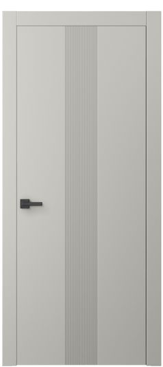Дверь межкомнатная АКП 8042 МТСР. Цвет Матовый тёплый серый. Материал Гладкая эмаль. Коллекция Линия. Картинка.