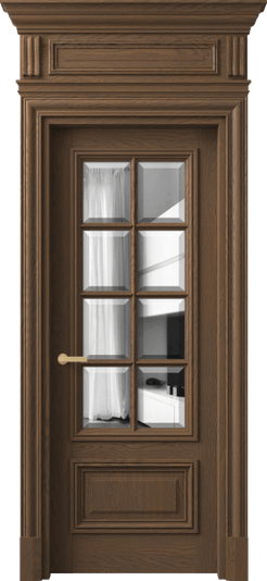 Дверь межкомнатная 7316 ДТМ.М ДВ ЗЕР Ф. Цвет Дуб туманный матовый. Материал Массив дуба матовый. Коллекция Антик. Картинка.