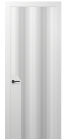 Дверь межкомнатная 8625 МБЛ . Цвет Матовый белоснежный. Материал Гладкая эмаль. Коллекция Дюна. Картинка.