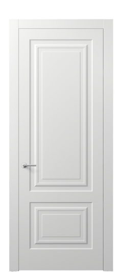 Дверь межкомнатная АКП 8451 МБЛ Матовый белоснежный. Цвет Матовый белоснежный. Материал Гладкая эмаль. Коллекция Маскот. Картинка.