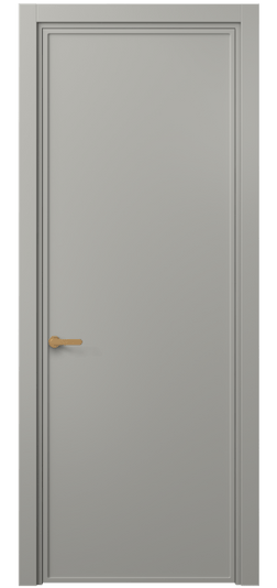 Дверь межкомнатная 8601 МНСР . Цвет Матовый нейтральный серый. Материал Гладкая эмаль. Коллекция Фрэйм. Картинка.