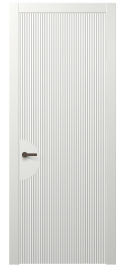 Дверь межкомнатная 8624 МССР. Цвет Матовый светло-серый. Материал Гладкая эмаль. Коллекция Dune. Картинка.