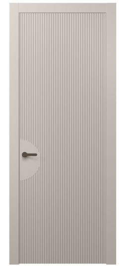 Дверь межкомнатная АКП 8624 МСБЖ. Цвет Матовый светло-бежевый. Материал Гладкая эмаль. Коллекция Дюна. Картинка.