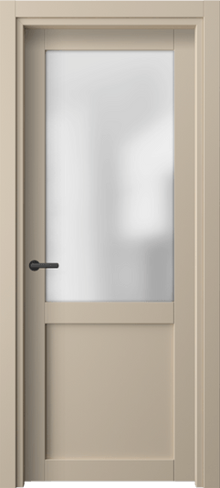 Дверь межкомнатная 2122 ПЭСБ САТ. Цвет ПЭТ светло-бежевый. Материал ПЭТ. Коллекция Нео. Картинка.