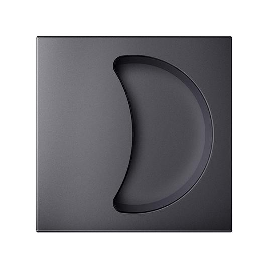 Ручки для дверей Ручка для двери книжка на стену Квадро. Цвет Чёрный. Коллекция Ручка для двери книжка на стену Квадро. Картинка.